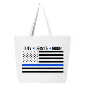 Blue Ribbon USA Flag Support Police 25L Jumbo Tote