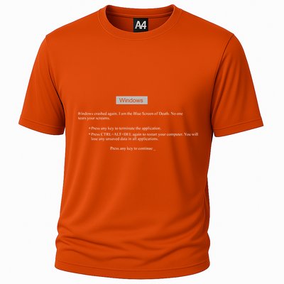 Blue Screen Of Death Windows Cooling Performance Crew T-Shirt