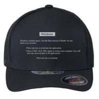 Blue Screen Of Death Windows Flexfit Unipanel Trucker Cap