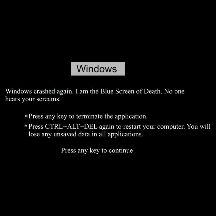 Blue Screen Of Death Windows Hooded Wearable Blanket