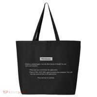 Blue Screen Of Death Windows 25L Jumbo Tote