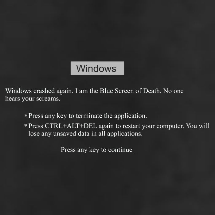 Blue Screen Of Death Windows Golf Towel