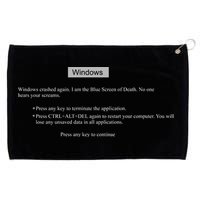 Blue Screen Of Death Windows Grommeted Golf Towel