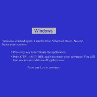 Blue Screen Of Death Windows Poster