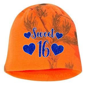  Blue Sparkle Sweet 16 Birthday  Kati - Camo Knit Beanie