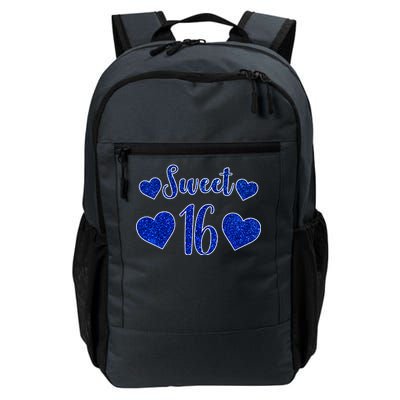  Blue Sparkle Sweet 16 Birthday  Daily Commute Backpack