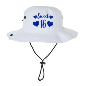  Blue Sparkle Sweet 16 Birthday  Legacy Cool Fit Booney Bucket Hat