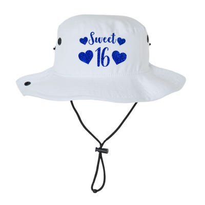  Blue Sparkle Sweet 16 Birthday  Legacy Cool Fit Booney Bucket Hat