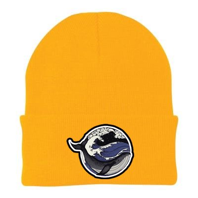 Blue Whale Great Wave Knit Cap Winter Beanie