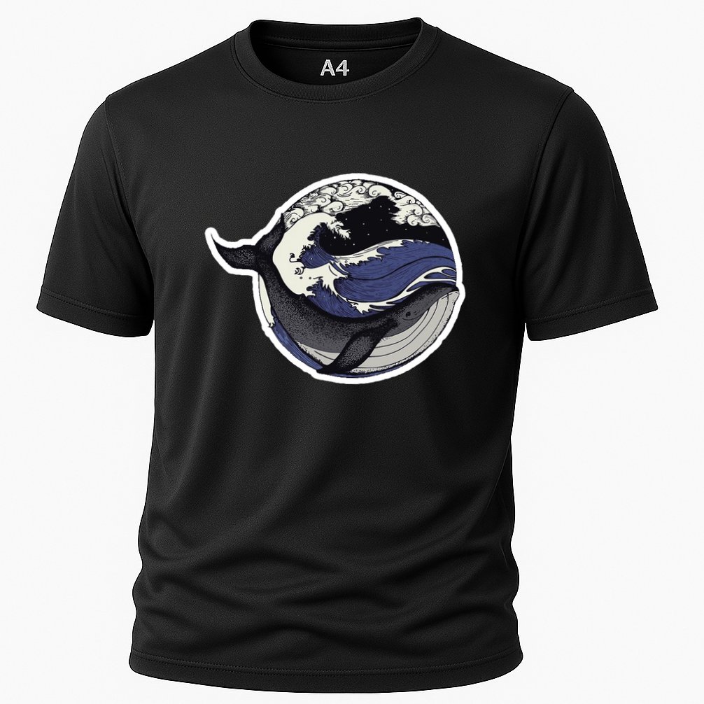 Blue Whale Great Wave Cooling Performance Crew T-Shirt