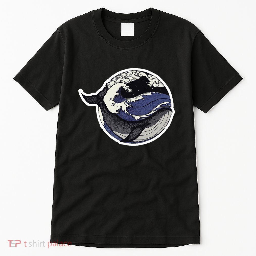 Blue Whale Great Wave Tall T-Shirt