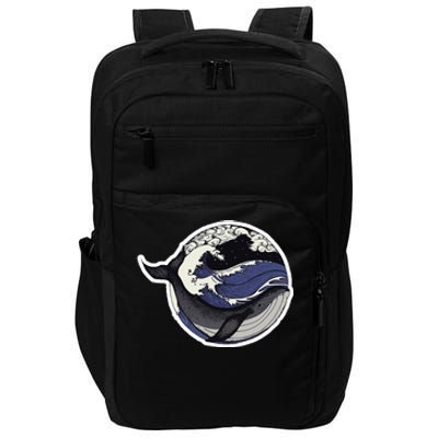 Blue Whale Great Wave Impact Tech Backpack