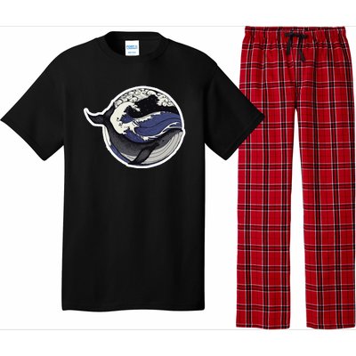 Blue Whale Great Wave Pajama Set