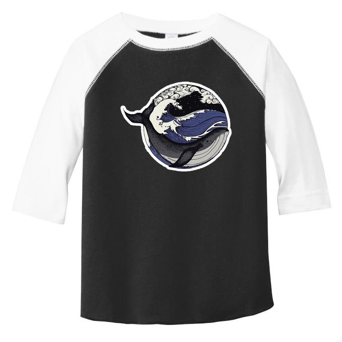 Blue Whale Great Wave Toddler Fine Jersey T-Shirt