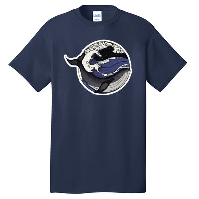 Blue Whale Great Wave Tall T-Shirt