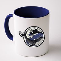 Blue Whale Great Wave Coffee Mug