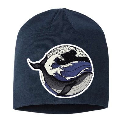 Blue Whale Great Wave Sustainable Beanie