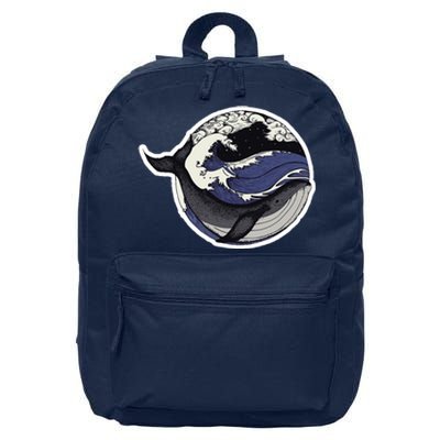 Blue Whale Great Wave 16 in Basic Backpack