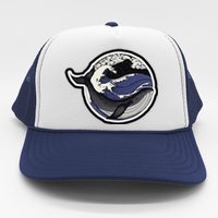 Blue Whale Great Wave Trucker Hat