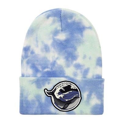 Blue Whale Great Wave Tie Dye 12in Knit Beanie