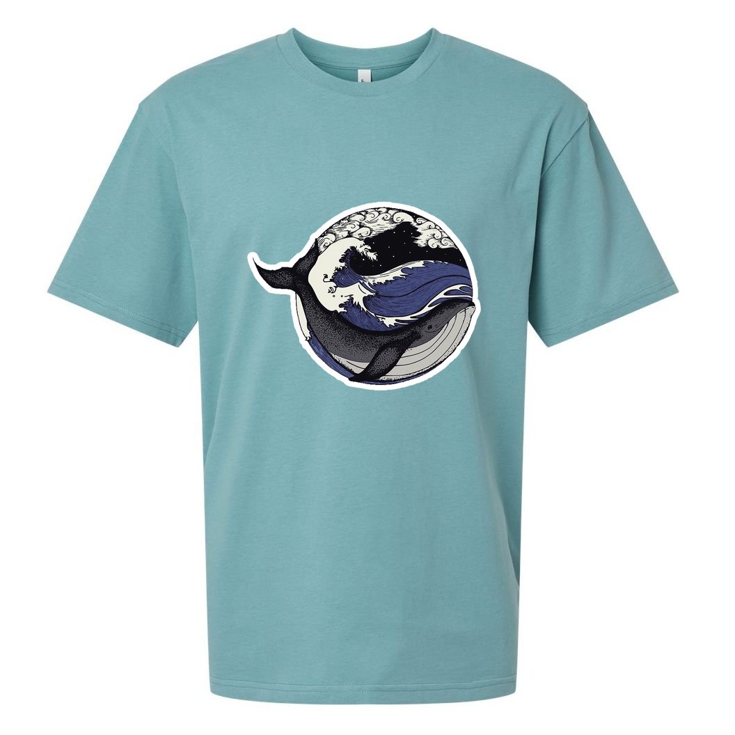 Blue Whale Great Wave Sueded Cloud Jersey T-Shirt