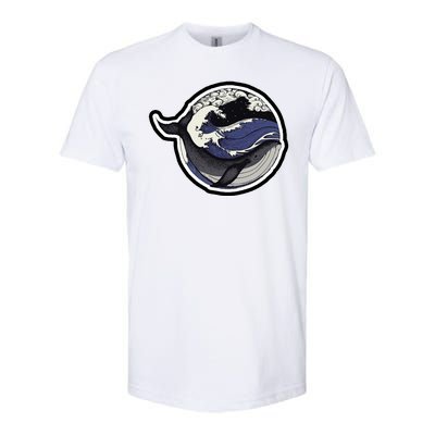 Blue Whale Great Wave Softstyle CVC T-Shirt