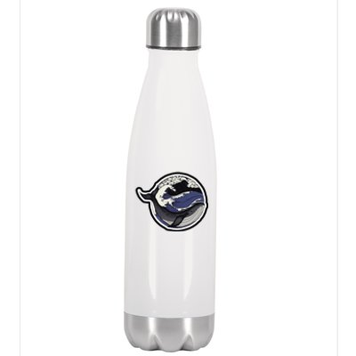 Blue Whale Great Wave Stainless Steel Insulated Water Bottle