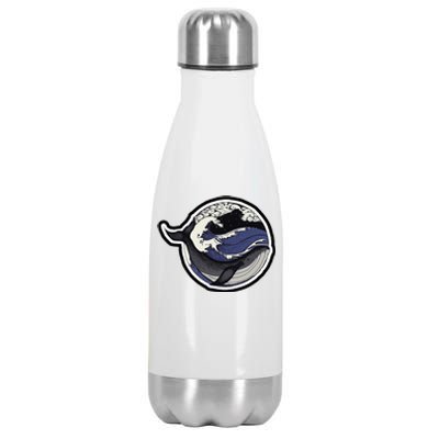 Blue Whale Great Wave Stainless Steel Insulated Water Bottle