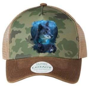 Blue Wolf Legacy Tie Dye Trucker Hat