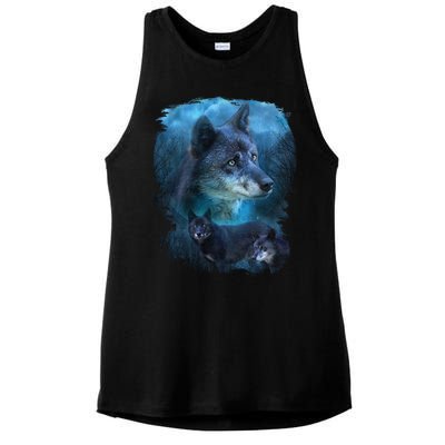 Blue Wolf Ladies PosiCharge Tri-Blend Wicking Tank