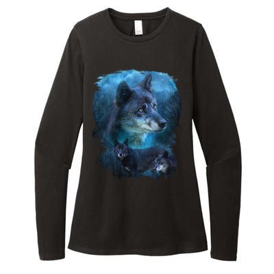 Blue Wolf Womens CVC Long Sleeve Shirt