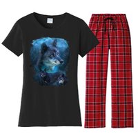 Blue Wolf Women's Flannel Pajama Set