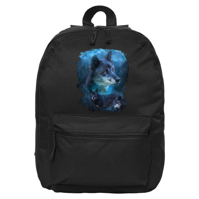 Blue Wolf 16 in Basic Backpack