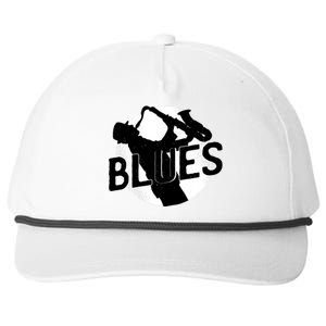 Blues Music Saxophone Snapback Five-Panel Rope Hat