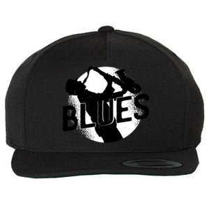 Blues Music Saxophone Wool Snapback Cap