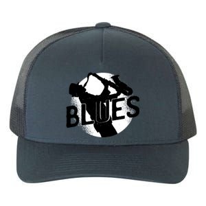 Blues Music Saxophone Yupoong Adult 5-Panel Trucker Hat