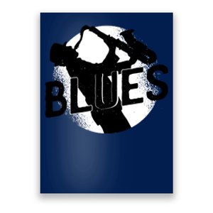 Blues Music Saxophone Poster