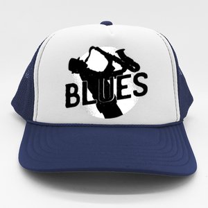 Blues Music Saxophone Trucker Hat