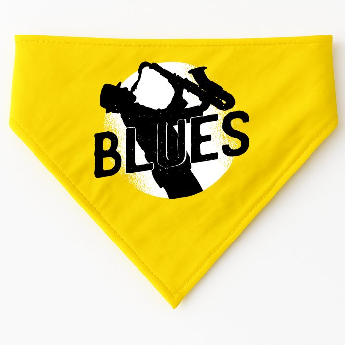 Blues Music Saxophone USA-Made Doggie Bandana