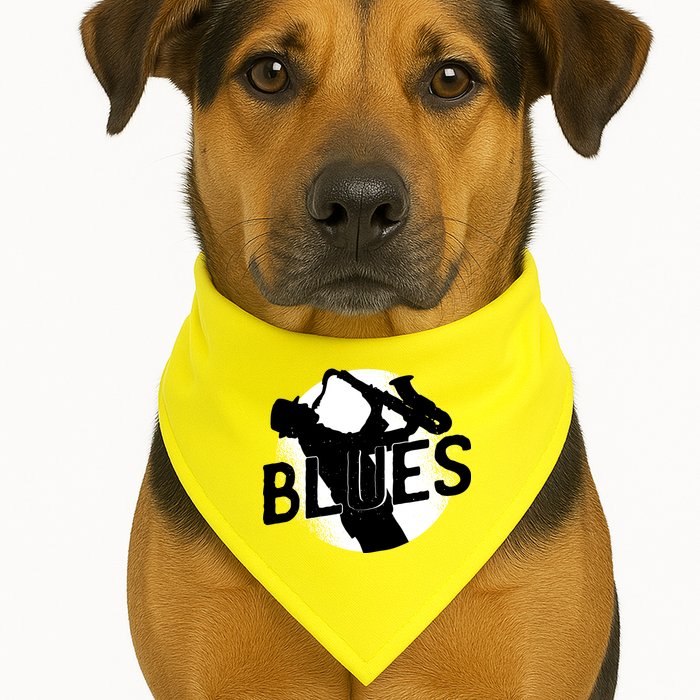 Blues Music Saxophone USA-Made Doggie Bandana