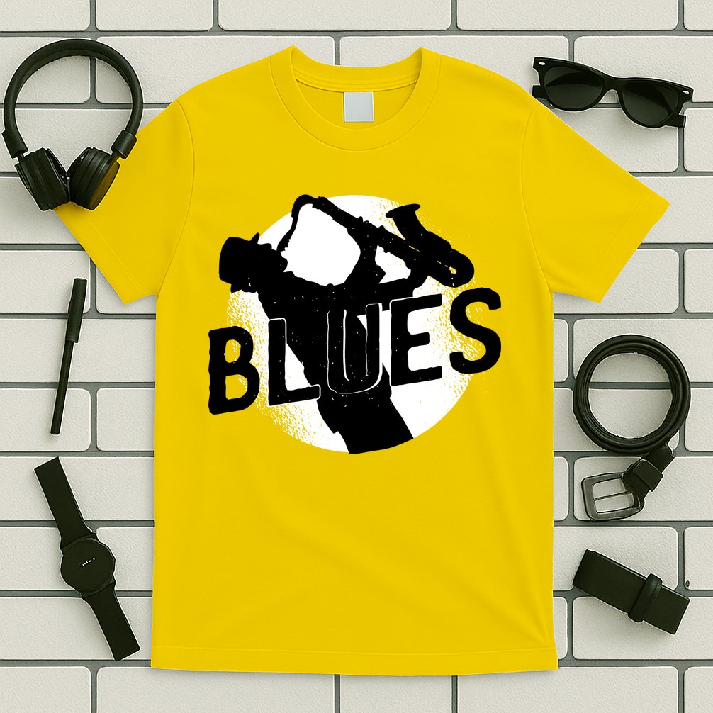 Blues Music Saxophone T-Shirt