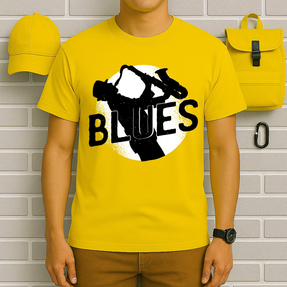 Blues Music Saxophone T-Shirt