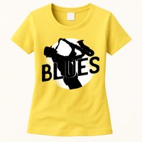 Blues Music Saxophone Womens T-Shirt