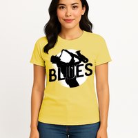Blues Music Saxophone Womens T-Shirt