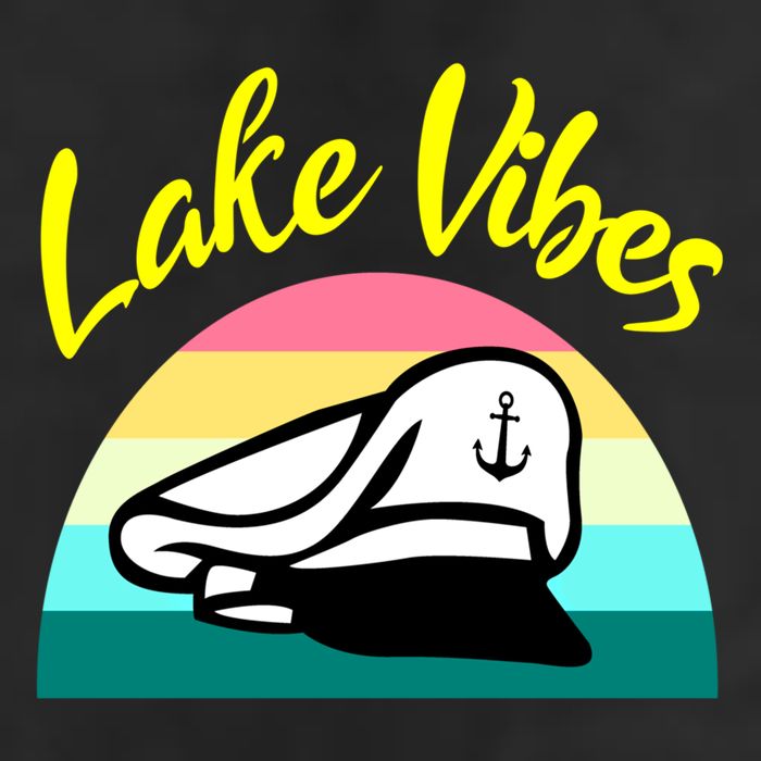 Boat Lake Vibes Boating Cruise Family Squad Funny Gift 7 Panel Mesh Trucker Snapback Hat