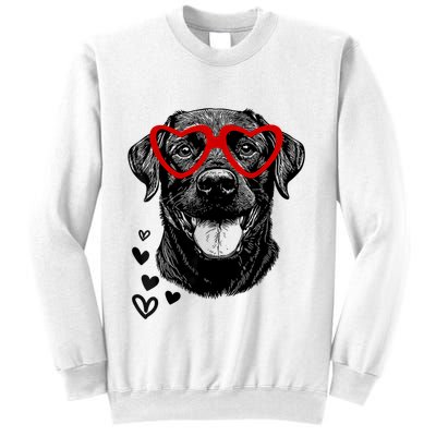 Black Lab ValentineS Day For Dog Pet Lover Sweatshirt