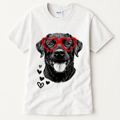 Black Lab ValentineS Day For Dog Pet Lover Tall T-Shirt