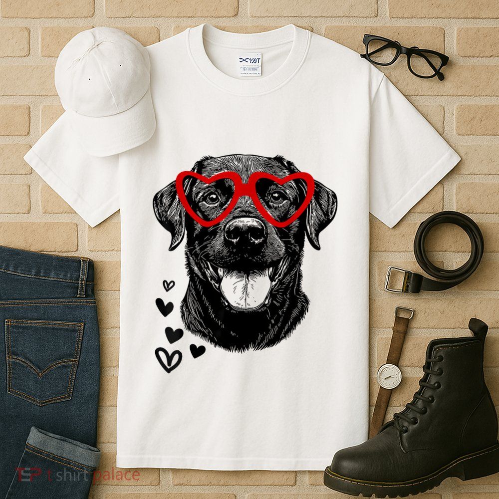 Black Lab ValentineS Day For Dog Pet Lover Tall T-Shirt