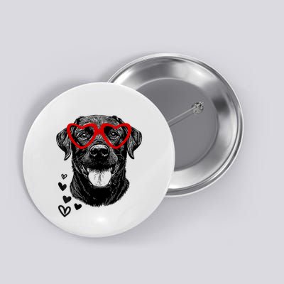 Black Lab ValentineS Day For Dog Pet Lover Button