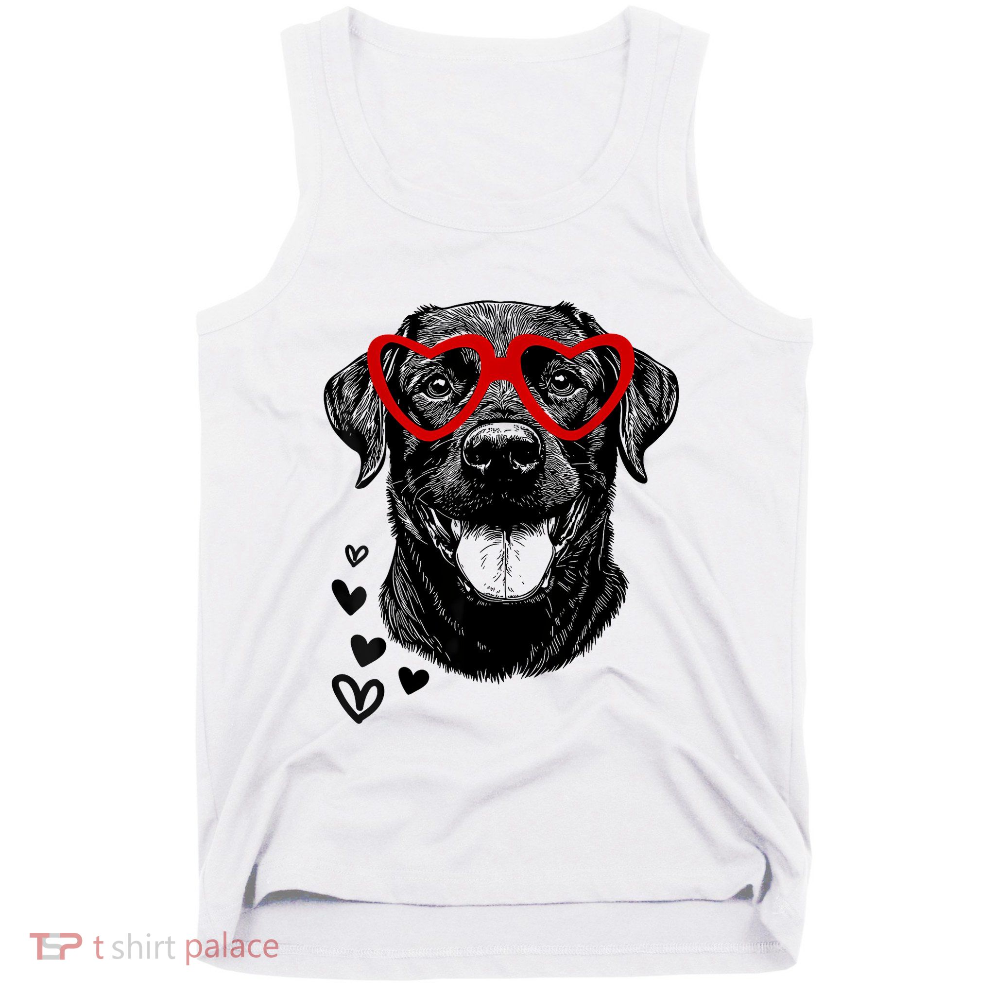 Black Lab ValentineS Day For Dog Pet Lover Tank Top